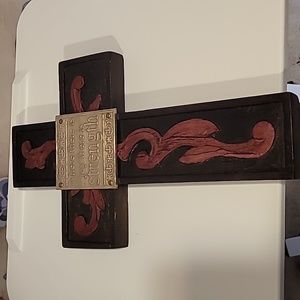 Blessings Unlimited "Where there is joy there is strength" Wooden Cross